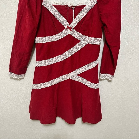 FREE PEOPLE Tennley Corduroy Mini Dress size S - Picture 5 of 10